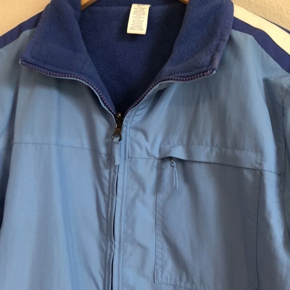 The Children's Place Blue Two-piece Reversible Ski Jacket Winter Size 14 XL Cozy